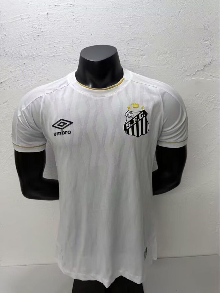 Player Version 2025-2026 Santos Home Soccer Jersey Football Shirt