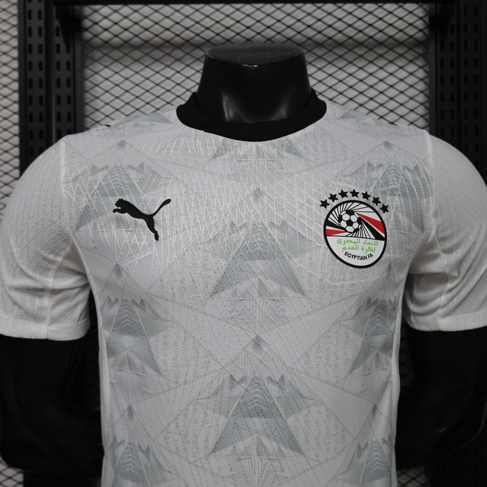 Player Version 2026 Egypt Away White Soccer Jersey Football Shirt