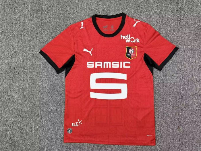 Fan Version 2026-2027 Stade Rennais Home Soccer Jersey Football Shirt