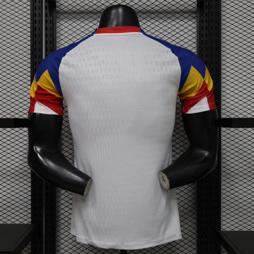 Player Version 2026 Romania White/Yellow/Blue/Red Soccer Jersey Football Shirt