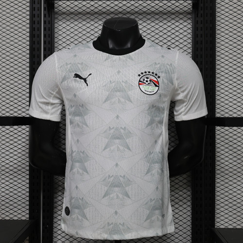 Player Version 2026 Egypt Away White Soccer Jersey Football Shirt
