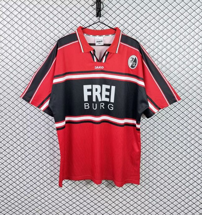 Retro Jersey 2000-2001 SC Freiburg Home Soccer Jersey Vintage Football Shirt