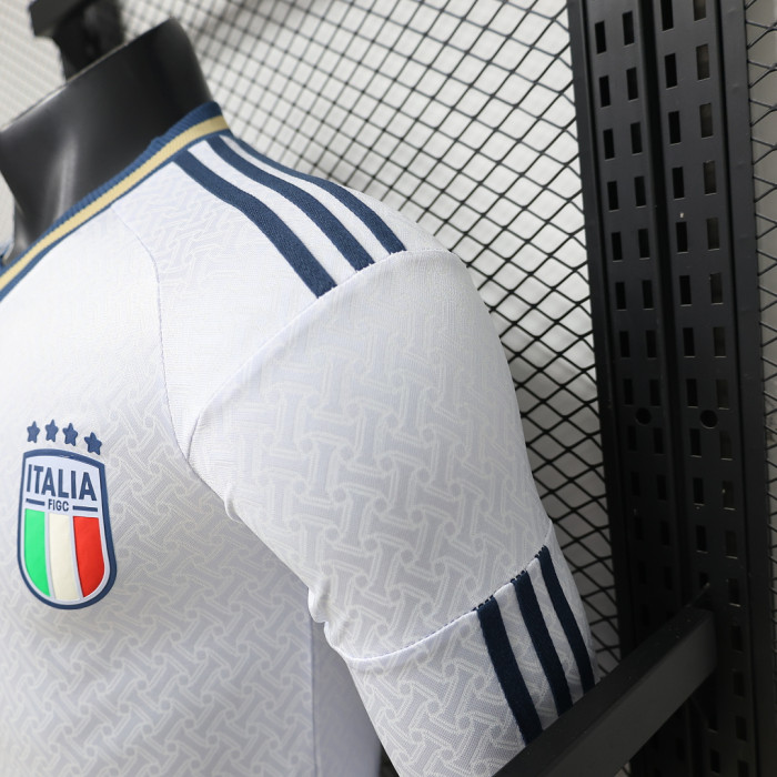 Player Version Long Sleeve Italy 2026 Away White Soccer Jersey Football Shirt