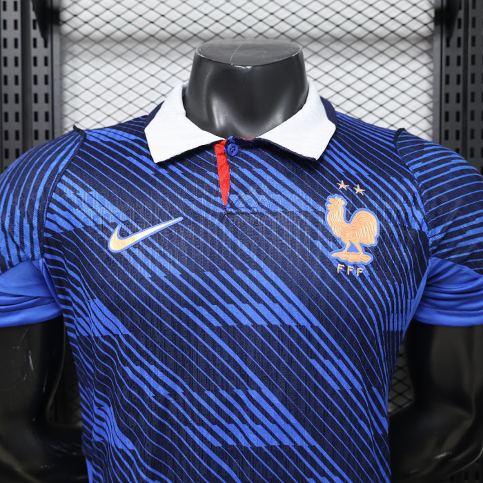 Player Version 2026 France Home Soccer Jersey Football Shirt