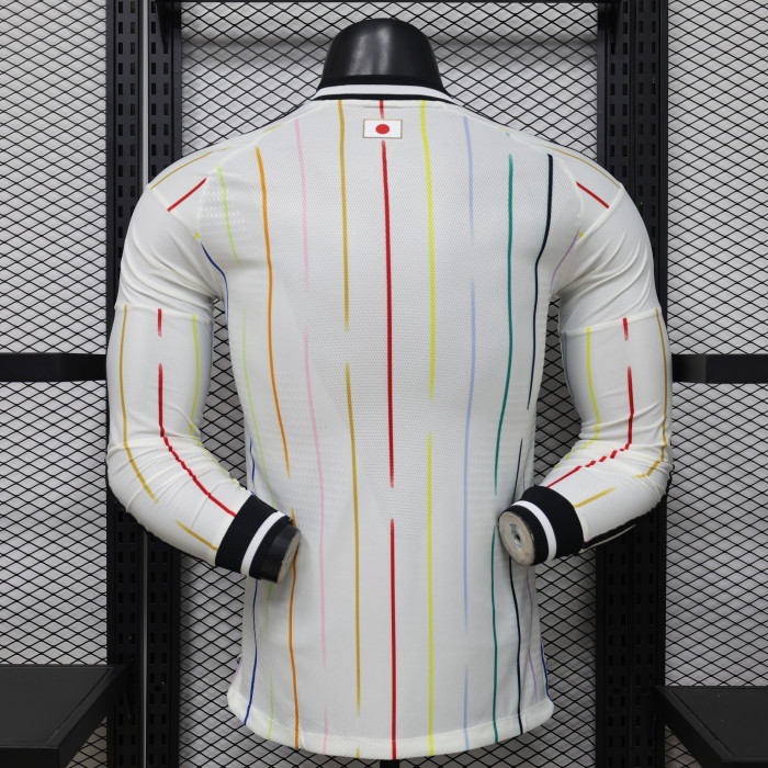 Long Sleeve Player Version 2026 Japan Away White Soccer Jersey Football Shirt