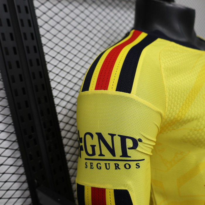 Long Sleeve Player Version 2026-2027 Club America Aguilas Home Soccer Jersey Football Shirt