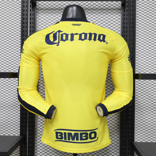 Long Sleeve Player Version 2026-2027 Club America Aguilas Home Soccer Jersey Football Shirt