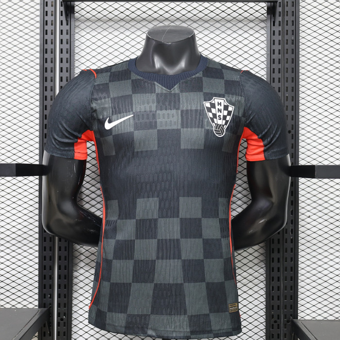 Player Version 2026 Croatia Black/Grey Special Edition Soccer Jersey Football Shirt
