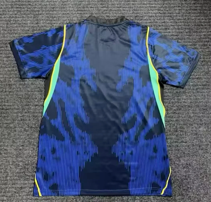 Fan Version 2026 Brazil Jesus Version Blue Soccer Jersey Brasil Camisetas de Futbol