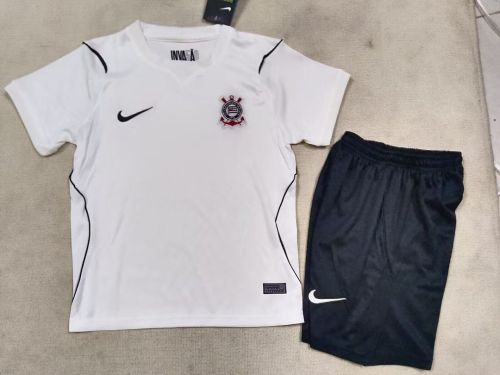 Youth Uniform Kids Kit 2026-2027 Corinthians Home Soccer Jersey Shorts Child Football Set