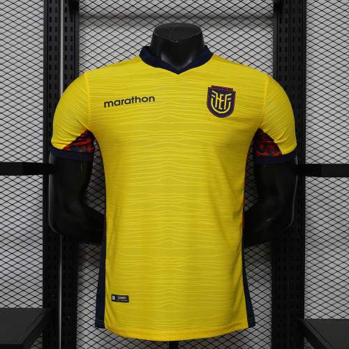 Player Version 2026 Ecuador Home Soccer Jersey Football Shirt