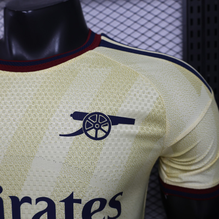 Player Version 2026-2027 Arsenal Third Away Yellow Soccer Jersey Football Shirt