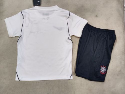 Youth Uniform Kids Kit 2026-2027 Corinthians Home Soccer Jersey Shorts Child Football Set