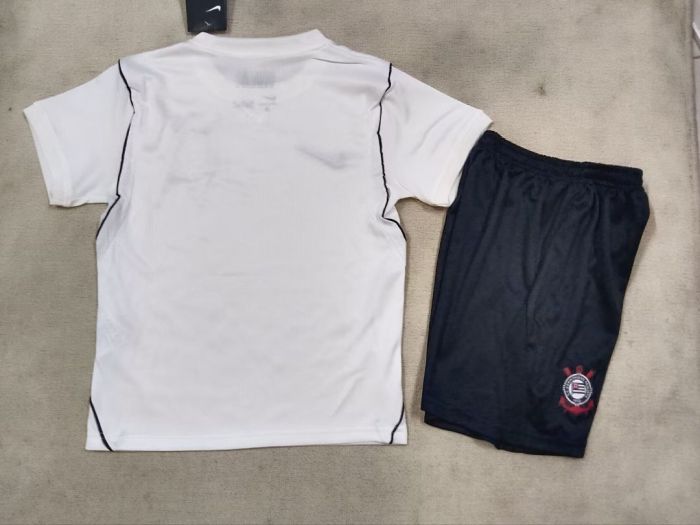 Youth Uniform Kids Kit 2026-2027 Corinthians Home Soccer Jersey Shorts Child Football Set