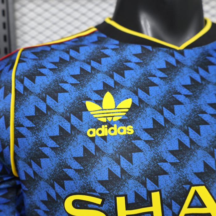 Player Version 2026-2027 Manchester United Retro Model Blue Soccer Jersey Football Shirt