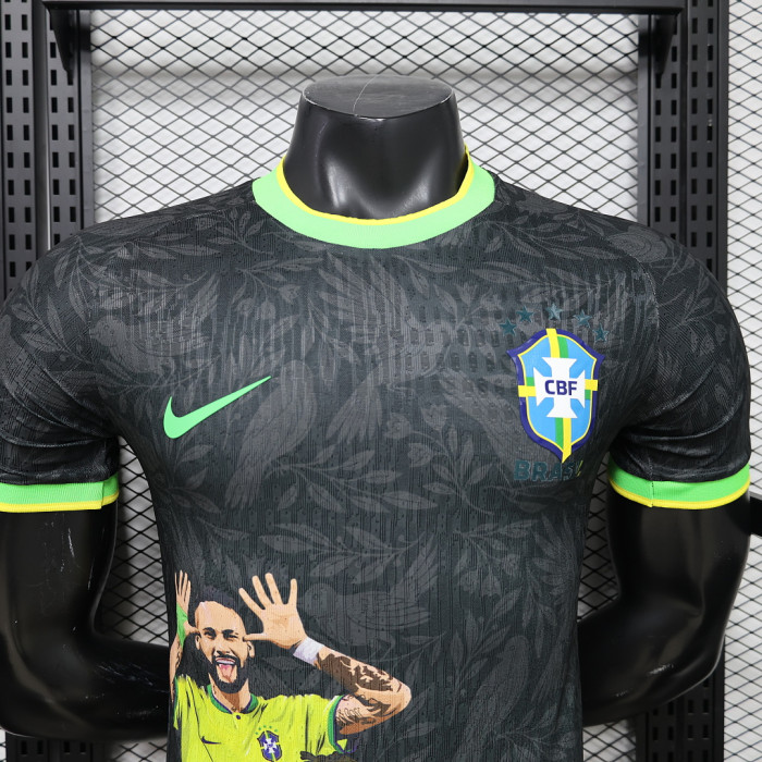 Player Version 2026 Brazil Black Neymar Version Soccer Jersey Brasil Camisetas de Futbol