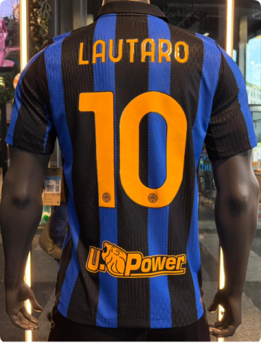 with Scudetto+Coppa Italia Patch Player Version 2026-2027 Inter Milan LAUTARO 10 Home Soccer Jersey Football Shirt