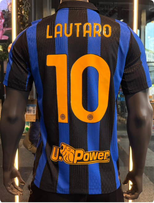 with Scudetto+Coppa Italia Patch Player Version 2026-2027 Inter Milan LAUTARO 10 Home Soccer Jersey Football Shirt