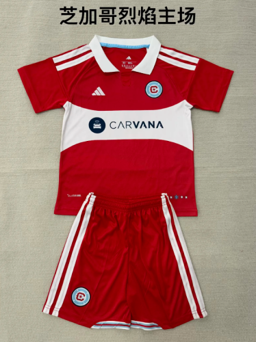 Adult Uniform 2026-2027 Chicago Fire Home Soccer Jersey Shorts Men's Football Kit