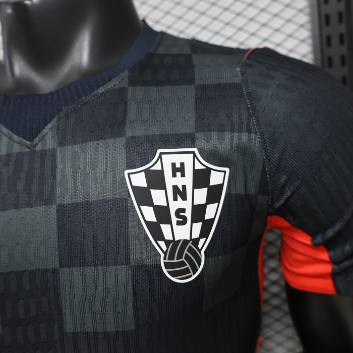 Player Version 2026 Croatia Black/Grey Special Edition Soccer Jersey Football Shirt