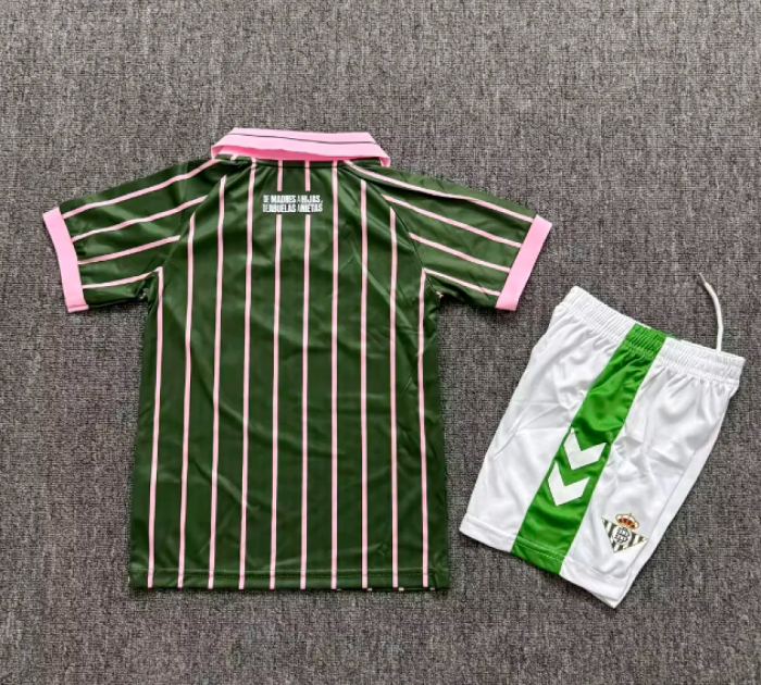 Youth Uniform Kids Kit 2026-2027 Real Betis Balompié Women's Soccer Jersey Shorts Child Football Set