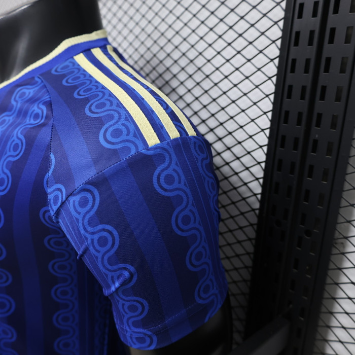 Player Version 2026 Sweden Away Blue Soccer Jersey Football Shirt
