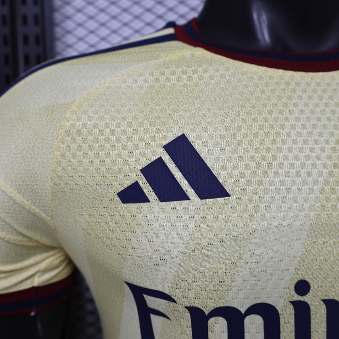 Player Version 2026-2027 Arsenal Third Away Yellow Soccer Jersey Football Shirt