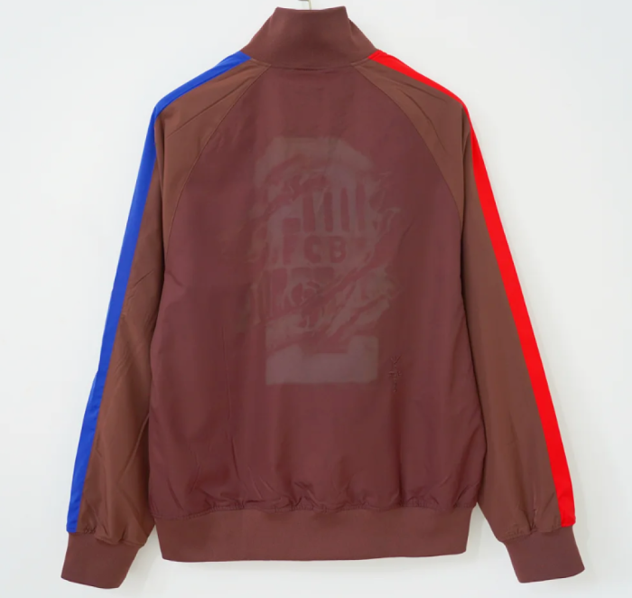 2026-2027 Barcelona Brown travis scott version Soccer Windbreaker Jacket Football Jacket