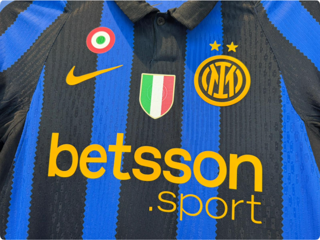 with Scudetto+Coppa Italia Patch Player Version 2026-2027 Inter Milan Home Soccer Jersey Football Shirt