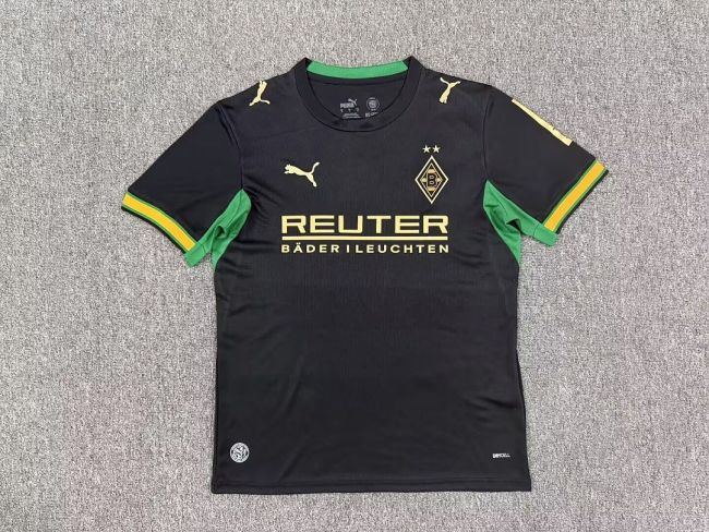 Fans Version 2026-2027 VfL Borussia Mönchengladbach Away Black Soccer Jersey Football Shirt
