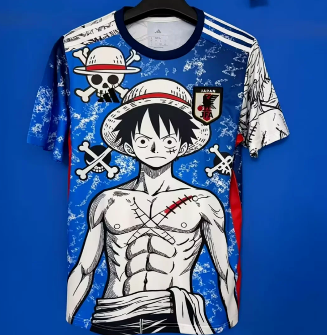 Fan Version 2026 Japan Blue Comic Soccer Jersey Football Shirt