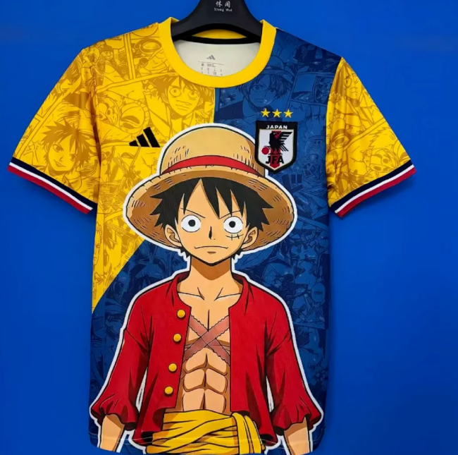 Fan Version 2026 Japan Yellow Comic Soccer Jersey Football Shirt