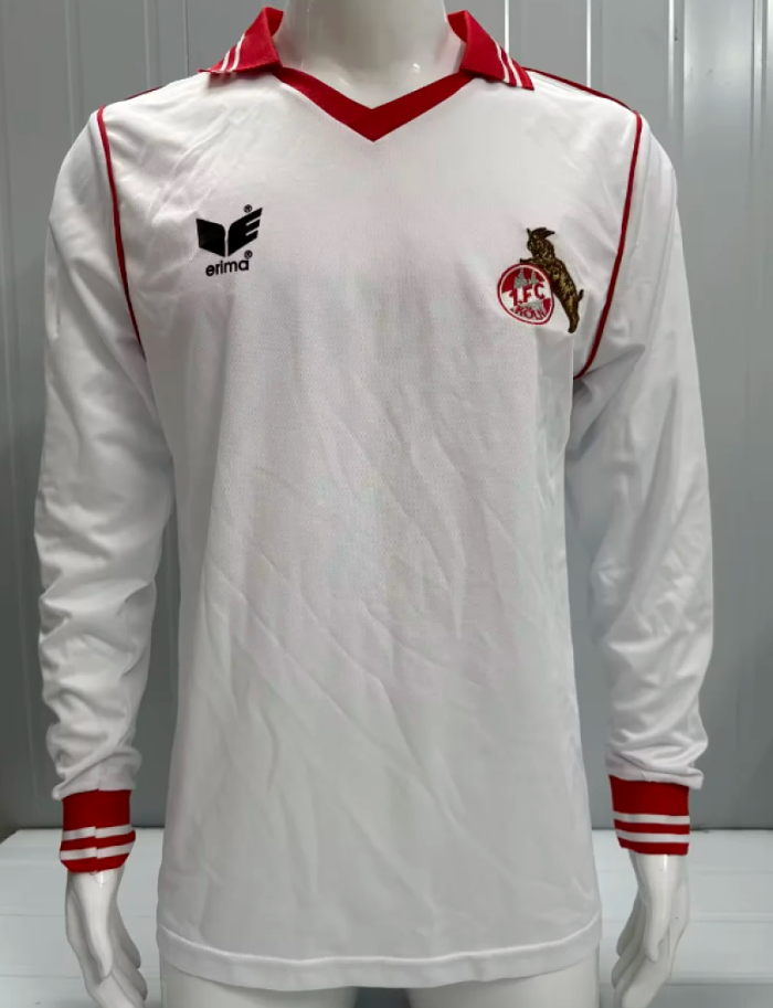 Long Sleeve Retro Jersey 1978-1979 1. FC Köln Home Soccer Jersey Koln Fooball Shirt