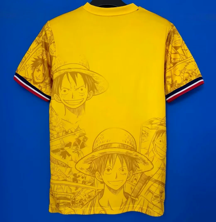 Fan Version 2026 Japan Yellow Comic Soccer Jersey Football Shirt