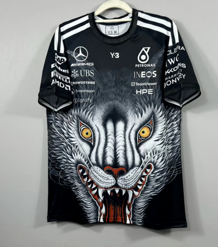 Mercedes 2026-2027 Black Wolves Version T-Shirt Racing Jersey
