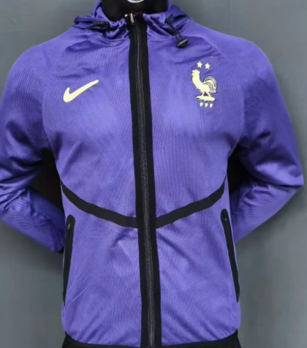 2026-2027 France Purple Soccer Windbreaker Jacket Football Jacket
