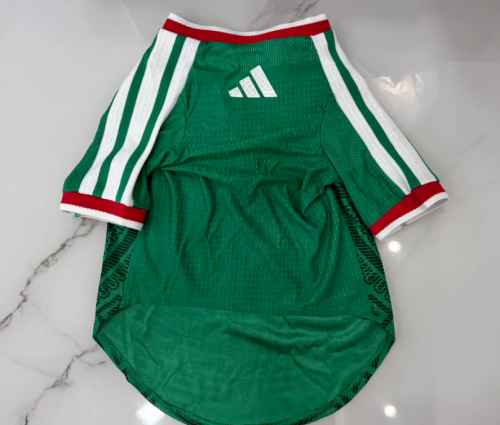 Mexico 2026 FIFA World Cup Soccer Jerseys for dogs Green Pet Football Shirt