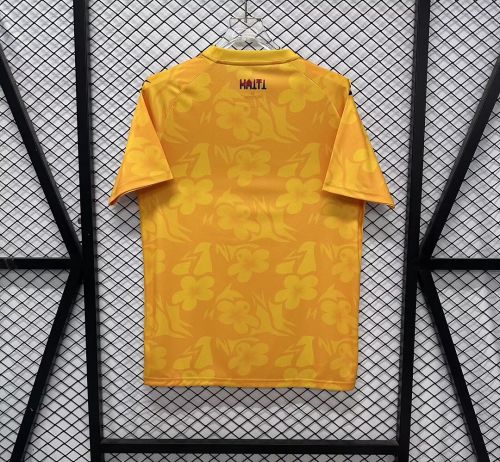 Fan Version 2026-2027 Haiti Yellow Goalkeeper Soccer Jersey Football Shirt