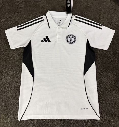 Fan Version 2026-2027 Manchester United White Soccer Polo