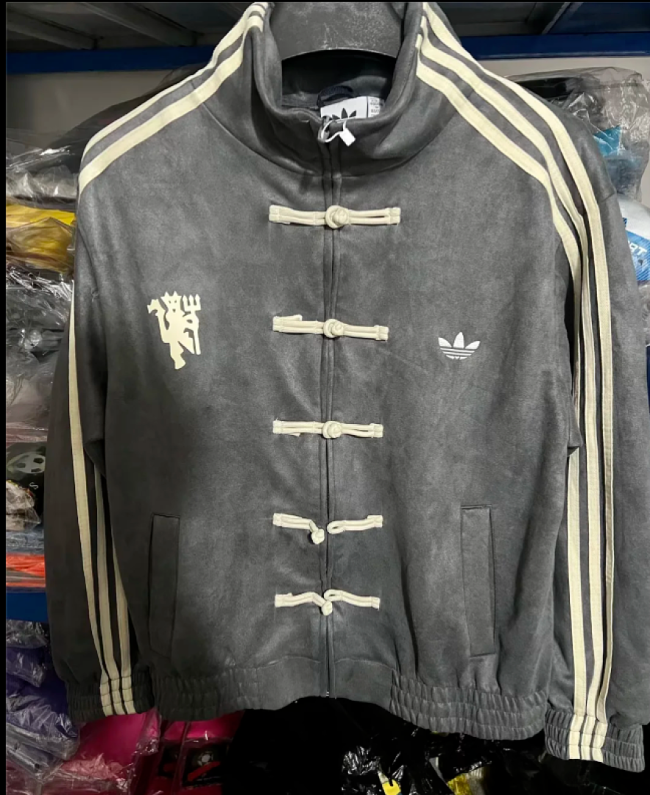 2026-2027 Manchester United Dark Grey Tang suit Soccer Jacket Football Jacket