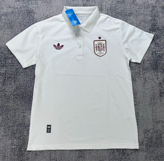 2026 Spain Blue Soccer Polo