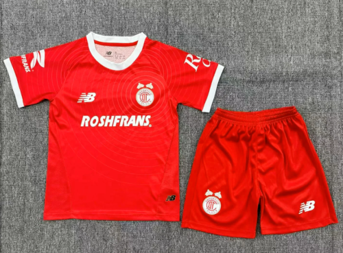 Youth Uniform Kids Kit 2026-2027 Toluca Home Soccer Jersey Shorts Child Football Set