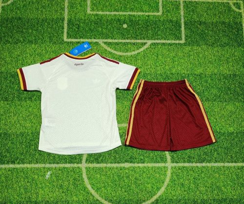 Player Version Youth Uniform Kids Kit 2026 Spain Away Soccer Jersey Shorts Child Football Set