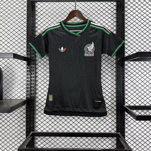 Women Player Version 2026 Mexico Third Away Black Soccer Jersey Girl Football Shirt