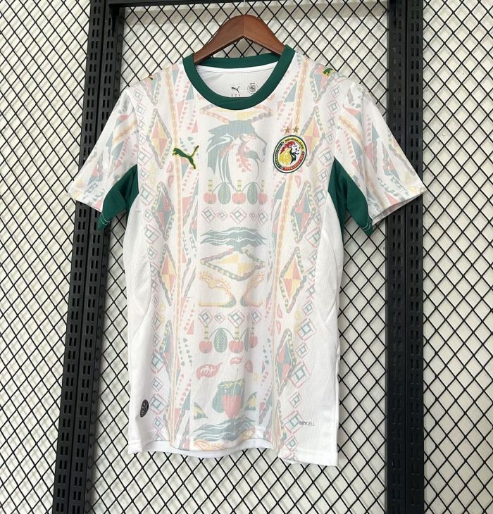 with 2 Stars Fan Version 2026 Senegal Home Soccer Jersey Football Shirt