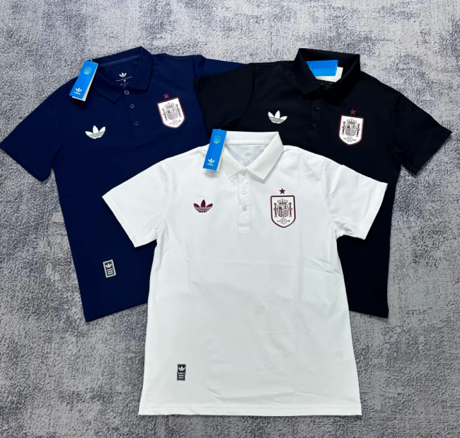 2026 Spain Blue Soccer Polo