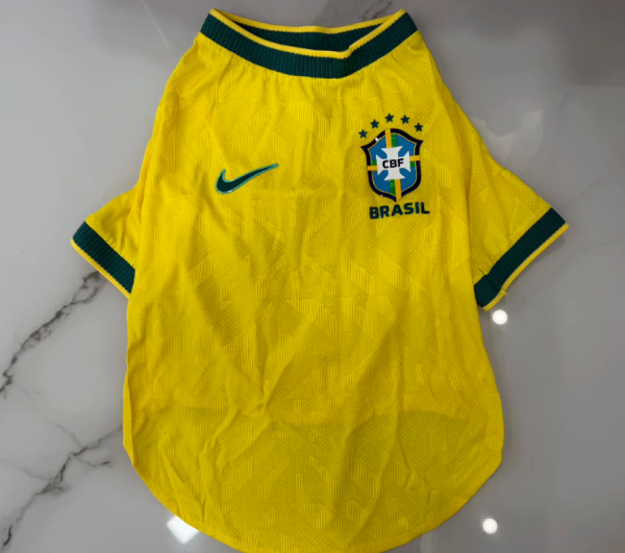 Brazil 2026 FIFA World Cup Soccer Jerseys for dogs Brasil Home Pet Football Shirt