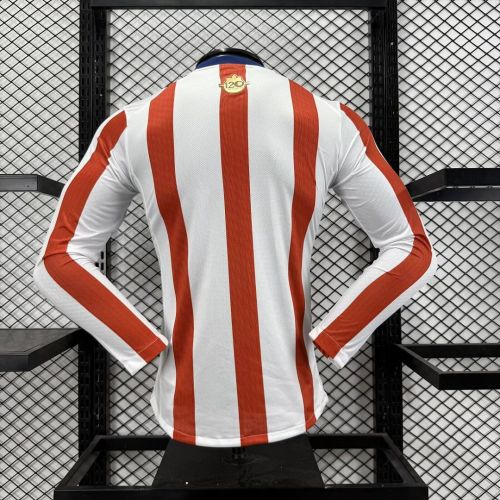 Player Version Long Sleeve Chivas 120th Anniversary Soccer Jersey Football Shirt