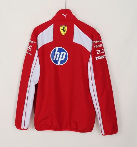2026-2027 Ferrari Red/White Windbreaker Jacket