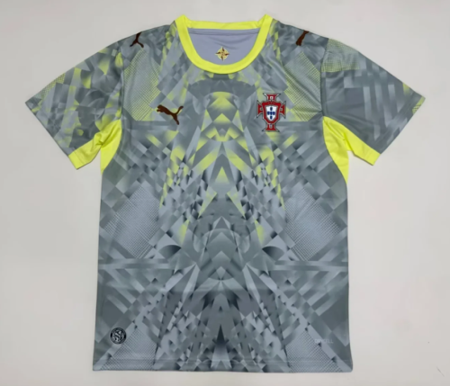 Fan Version 2026 Portugal Grey Goalkeeper Soccer Jersey Football Shirt